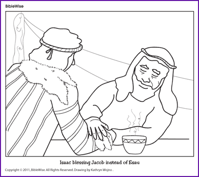 jacob and esau coloring pages