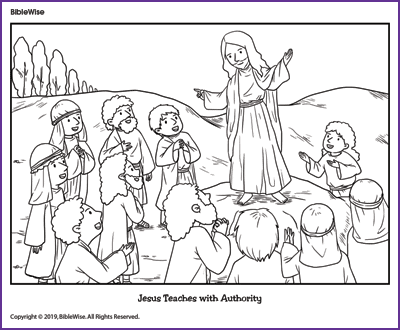 sermon on the mount coloring pages