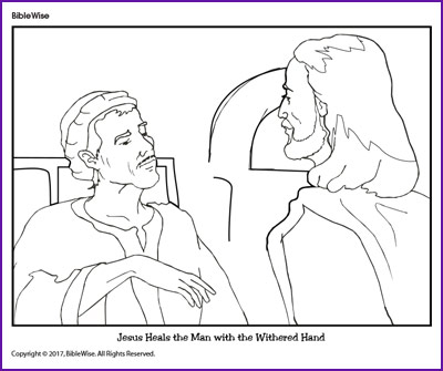 jesus hand coloring page