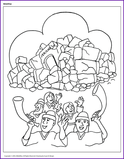 fall of jericho coloring pages