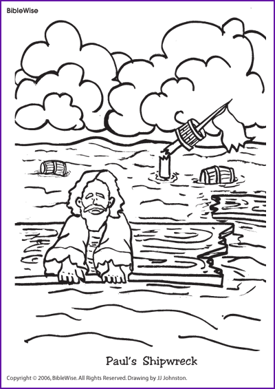 43 Bible Coloring Pages About Paul  Images