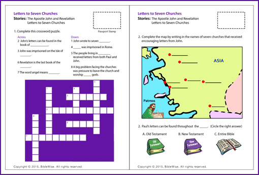 7 Churches crossword puzzle  Crossword, Crossword puzzle, Puzzle